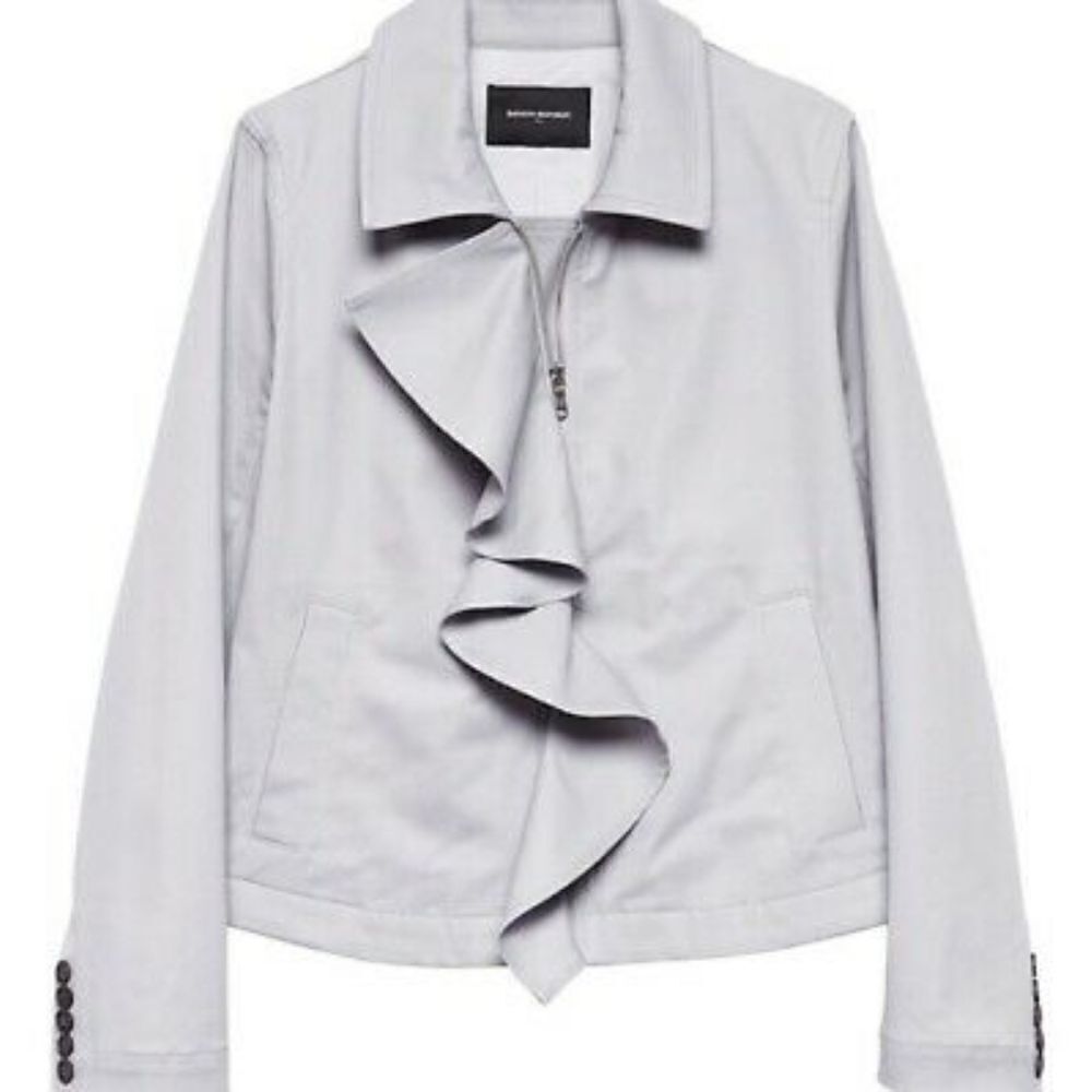 NWT Banana Republic Grey Cascade Jacket XS